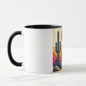 Farbige südwestliche Wüstenkunst Tasse (Links)