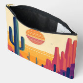 Farbige südwestliche Wüstenkunst Zubehörtasche (Offen)