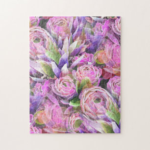 Farbige Sukkulents-Illustration Puzzle