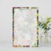 Farbige Sukkuline Briefpapier (Stehend Vorderseite)