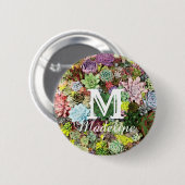 Farbige Sukkuline Button (Vorne & Hinten)