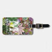 Farbige Sukkuline Gepäckanhänger (Vorderseite horizontal)