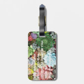 Farbige Sukkuline Gepäckanhänger (Rückseite vertikal)