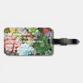 Farbige Sukkuline Gepäckanhänger (Rückseite horizontal)