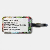 Farbige Sukkuline Gepäckanhänger (Rückseite horizontal)