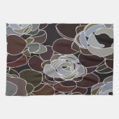 Farbige Sukkuline Geschirrtuch (Horizontal)