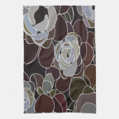 Farbige Sukkuline Geschirrtuch (Vertikal)