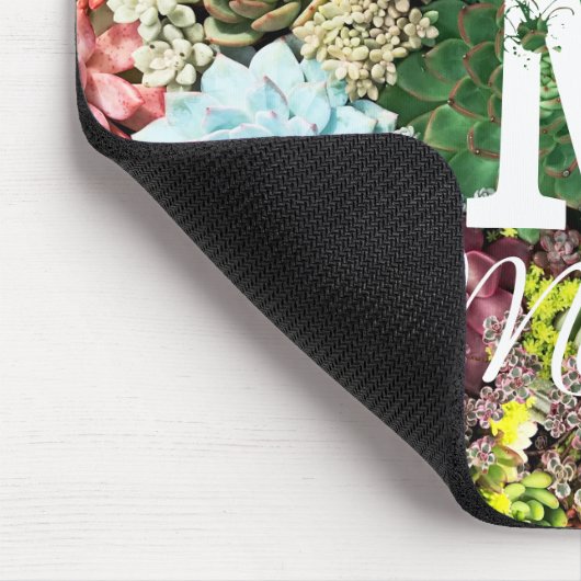 Farbige Sukkuline Mousepad (Ecke)