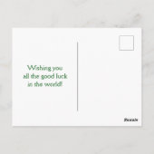 Farbige Sukkulturen mit Silbergras Postkarte (Rückseite)