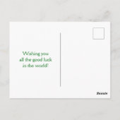 Farbige Sukkulturen mit Silbergras Postkarte (Rückseite)