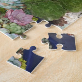 Farbige Sukkulturen mit Silbergras Puzzle (Seite)