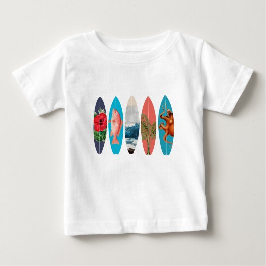 Farbige Surfbretter Baby T-shirt (Vorderseite)