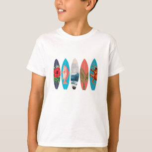 Farbige Surfbretter T-Shirt