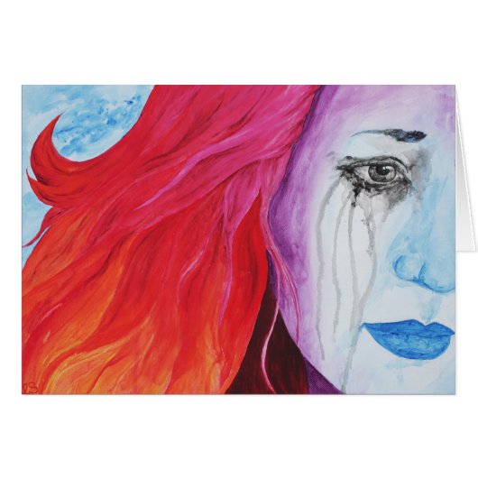 Farbige Surreal Regenbogen Frauen Originelle Kunst (Vorderseite (Horizontal))