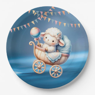 Farbige Süße Kleine Lampe Baby Shower Party Pappteller
