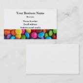 Farbige Süßigkeit oder süße Muster Visitenkarte (Vorne/Hinten)