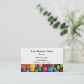 Farbige Süßigkeit oder süße Muster Visitenkarte (Stehend Vorderseite)