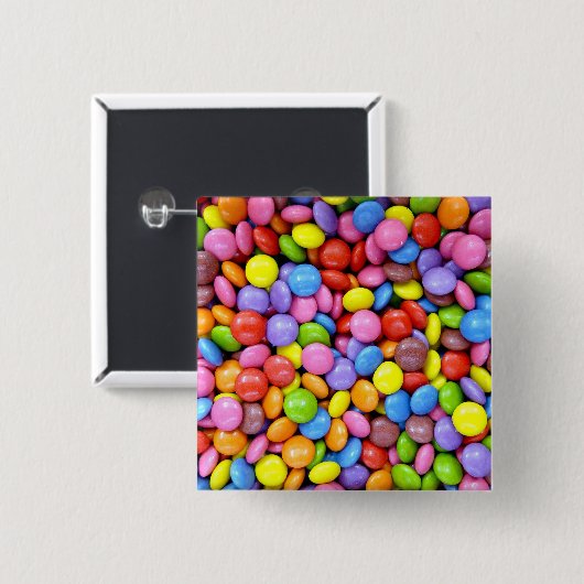 Farbige Süßigkeiten Button (Vorne & Hinten)