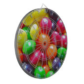 Farbige Süßigkeiten Dartscheibe (Vorderseite Links)