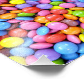 Farbige Süßigkeiten Fotodruck (Ecke)