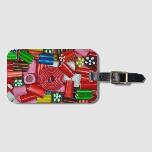 Farbige Süßigkeiten Gepäckanhänger (Vorderseite (Horizontal))