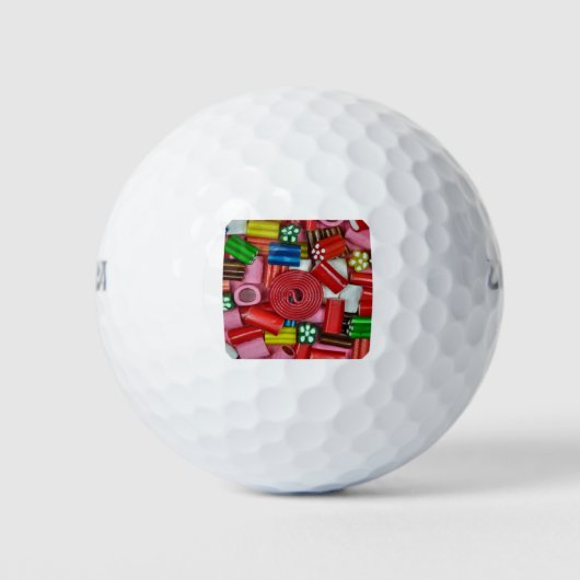 Farbige Süßigkeiten Golfball (Vorderseite)