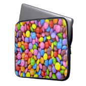 Farbige Süßigkeiten Laptopschutzhülle (Vorderseite Links)