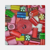 Farbige Süßigkeiten Magnet (Vorne)