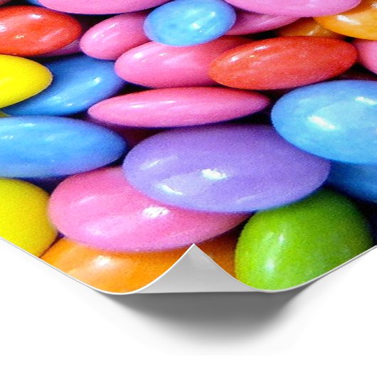 Farbige Süßigkeiten Poster (Ecke)