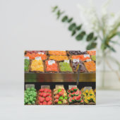 Farbige Süßigkeiten Postkarte (Stehend Vorderseite)