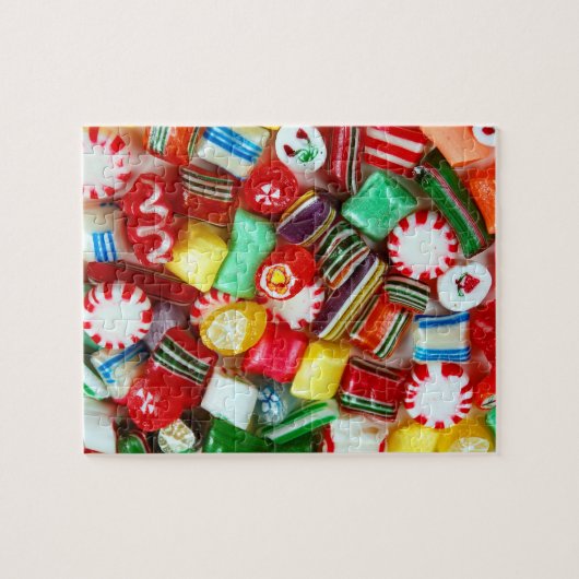 Farbige Süßigkeiten Puzzle (Horizontal)