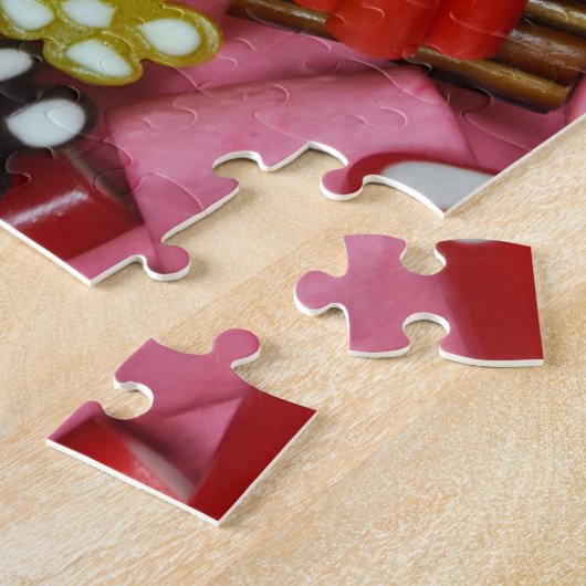 Farbige Süßigkeiten Puzzle (Seite)