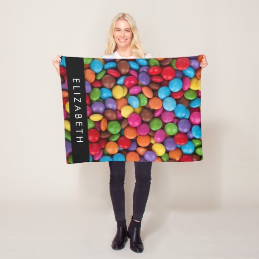 Farbige Süßigkeiten, Süßigkeiten, Süßigkeiten, Ihr Fleecedecke (Beispiel)