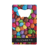 Farbige Süßigkeiten, Süßigkeiten, Süßigkeiten, Ihr Geldbeutel Flaschenöffner (Rückseite)