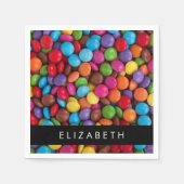 Farbige Süßigkeiten, Süßigkeiten, Süßigkeiten, Ihr Serviette (Vorderseite)