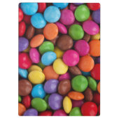 Farbige Süßigkeiten, Süßigkeiten, Süßigkeiten, Leb Klemmbrett (Rückseite)