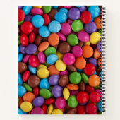 Farbige Süßigkeiten, Süßigkeiten, Süßigkeiten, Leb Notizblock (Rückseite)