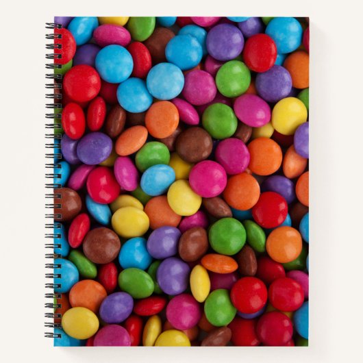 Farbige Süßigkeiten, Süßigkeiten, Süßigkeiten, Leb Notizblock (Vorderseite)