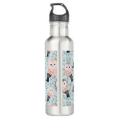 Farbige Süßwale Edelstahlflasche (Rückseite)