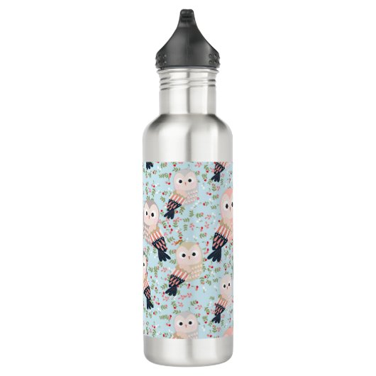 Farbige Süßwale Edelstahlflasche (Rechts)