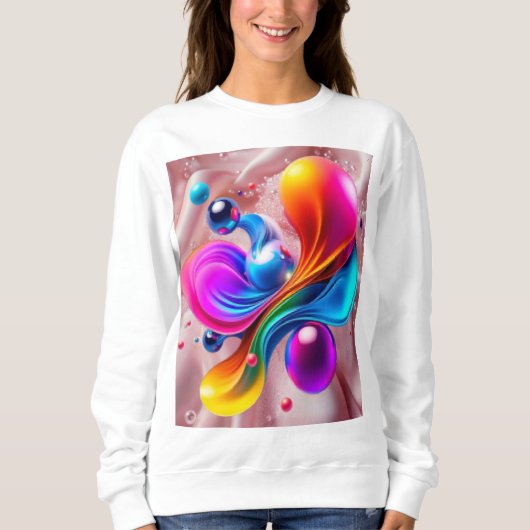 Farbige  sweatshirt (Vorderseite)