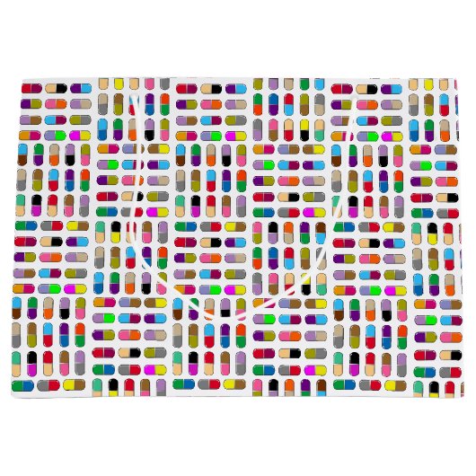 Farbige Tabletten Große Geschenktüte (Vorderseite)