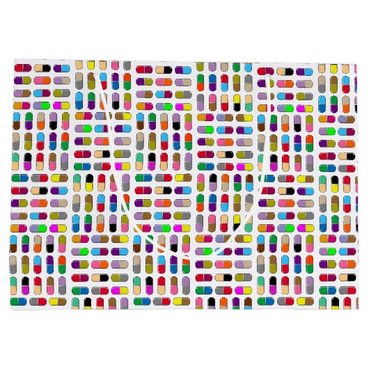 Farbige Tabletten Große Geschenktüte (Rückseite)