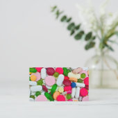 Farbige Tabletten Visitenkarte (Stehend Vorderseite)