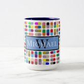 Farbige Tabletten Zweifarbige Tasse (Mittel)