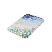 Farbige Tafel aus Meerglas Badematte (Schrägansicht)