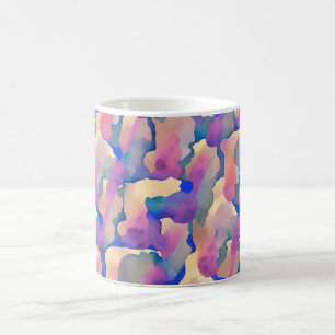 Farbige Tasse des Watercolor-Musters