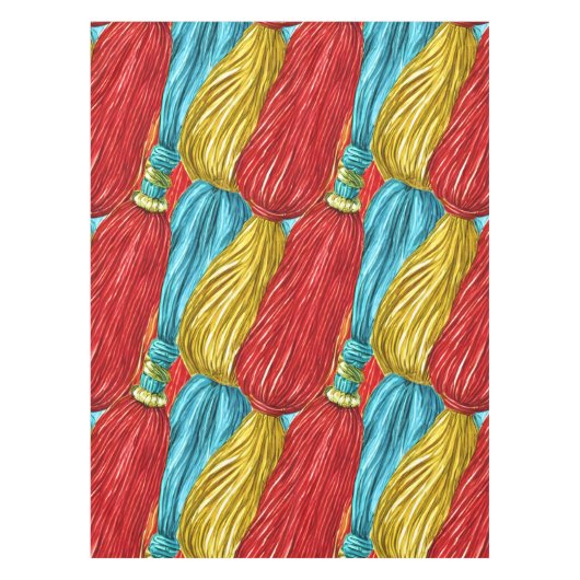 Farbige Tassels Tischdecke (Vorderseite)