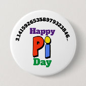 Farbige Taste am Pi Day Button (Vorderseite)