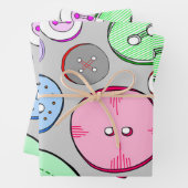 Farbige Tasten Geschenkpapier Set (Beispiel)